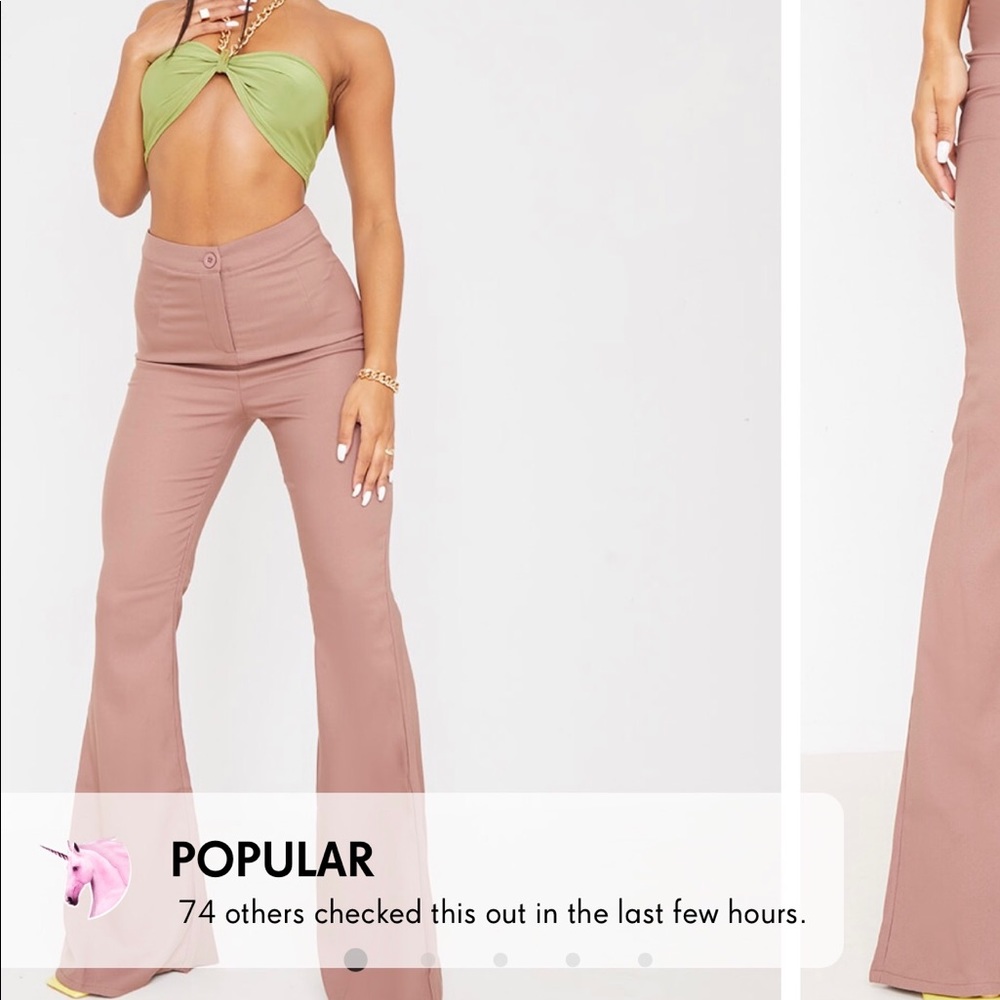 Pretty little thing woven flared pants